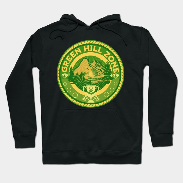 Green Hill Zone Hoodie by Flying Turkey Punch